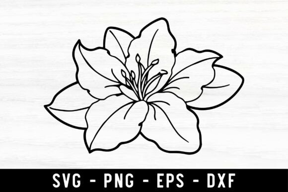 Azalea Flower SVG, Spring Flower