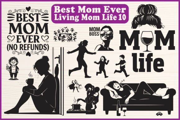 Best Mom Life SVG Bundle for Crafts and Graphics