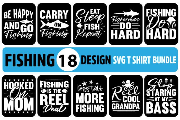 Boost Blog and Website Aesthetics with Funny Fishing Quotes SVG Bundle
