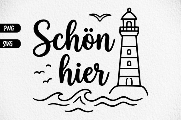 German Coastal Quote PNG SVG – A Premium Graphic for Handmade and Print Projects