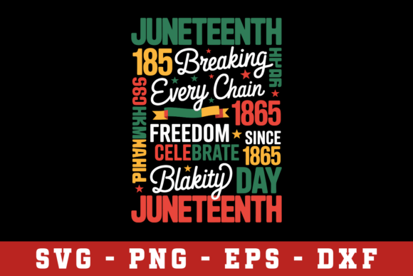 Juneteeth 1865 Breaks Every Chain Svg: Graphics for Crafts and Branding