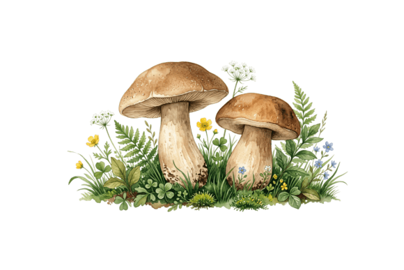 Mashrooms PNG Cut File: A Versatile Graphic Design Asset for Crafts and Marketing