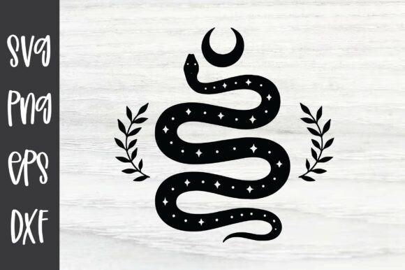 Mystical Snake with Moon SVG for Crafts and Graphics: A Designer’s Review
