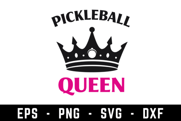 Pickleball Queen SVG Design for Crafts and Graphics
