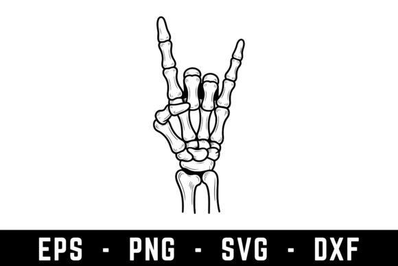 Skeleton Hand SVG Design for Crafts and Graphics