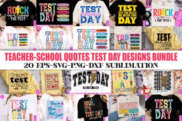 Test Day SVG Bundle, Teacher SVG Bundle