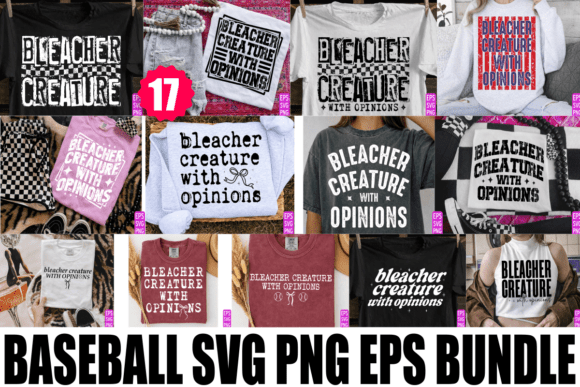 Trendy Baseball Softball SVG PNG Bundle
